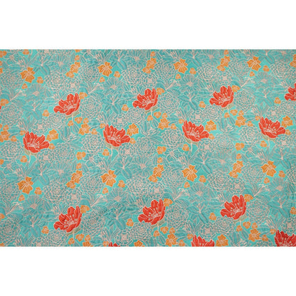 Tissu jacquard tissé à motif floral : rayonne polyester gaufrée en 3D, réversible