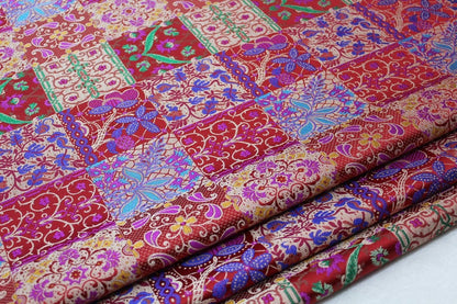 Patchwork Brocade Fabric: Mongolian Tibetan Gown Material, 29"W