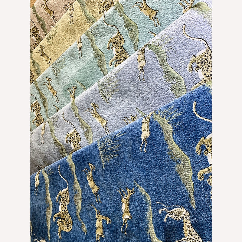 Tissu jacquard chenille 110 po de large : brocart pour ameublement, costumes et décoration