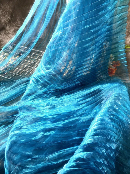 Mermaid Water Reflective Organza Fabric: 57" Wide Stiff Texture