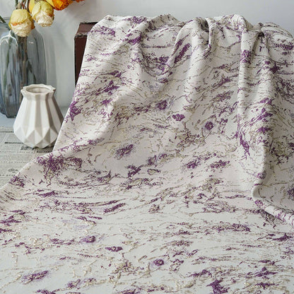 Gold Foil Jacquard Fabric - 3D Textured Embossed Material, 56" Wide