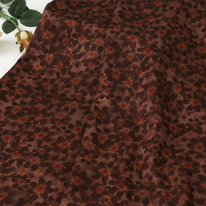 Plum Blossom Tea Silk Satin Fabric - 59"W Upholstery, Costume & Decor