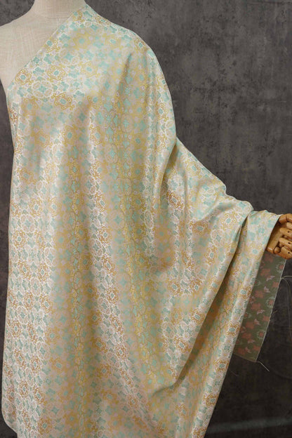 Pomegranate Flower Silk Brocade Fabric: Emperor Tibetan Style, Upholstery & Costume