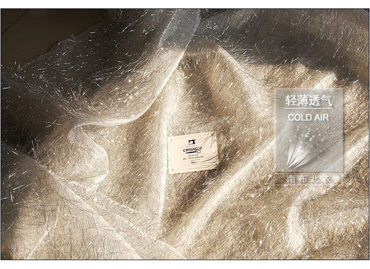 Metallic Thread Fabric: Gold Polyester Blend, Costume & Decor - By The Meter