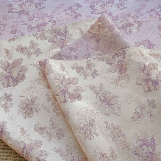 Tissu en rayonne brocart à motifs floraux : matériel de couture pour cheongsam chinois