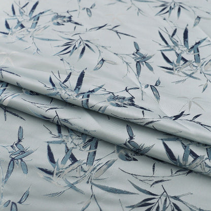 Tissu brocart de bambou : mélange soie-rayonne de 150 cm, pour ameublement de costumes