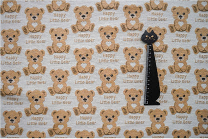 Bear Jacquard Fabric, 60/40 Poly Cotton Blend, 59" Wide
