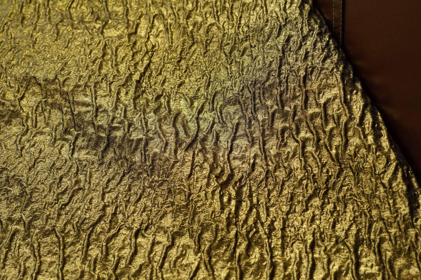 Gold Jacquard Fabric: 3D Texture Prom Dress & Upholstery Sewing Fabric, 54" Wide