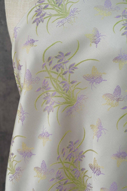 Xianglan Butterfly Brocade Fabric ��� Chinese Style Jacquard Satin for Qipao, Cheongsam, Dressmaking, Upholstery, Costume, DIY Craf"W