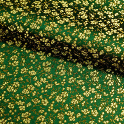 Floral Silk Brocade Fabric: 45"W Upholstery, Costume, Decor - By The Meter