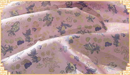 Goldfish Brocade Fabric: 59"W Rayon Blend for Cheongsam, Decor & Sewing