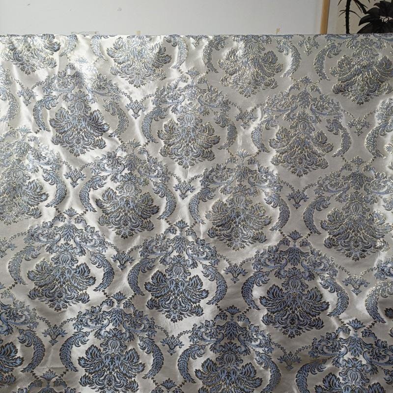Palace Style Brocade Jacquard Fabric: 59"W Damask Material