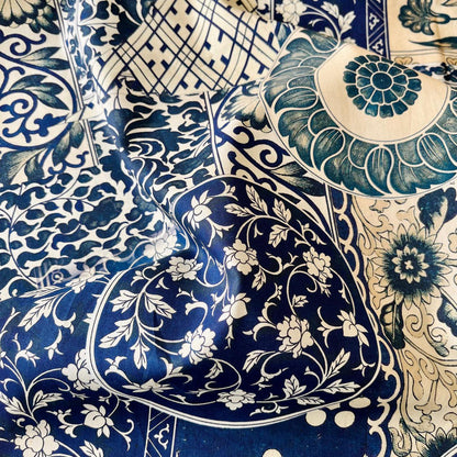 1960s Floral Cotton Fabric, 59" Wide - Sewing, Quilting, Costume