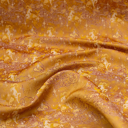 Tissu brocart chinois : mélange de rayonne de 150 cm de large pour cheongsam et décoration