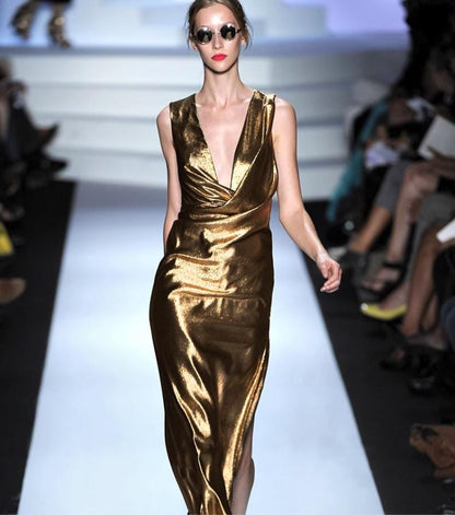Metallic Gold Foil Fabric: Flexible Cosplay Clothing Material (56" Width)