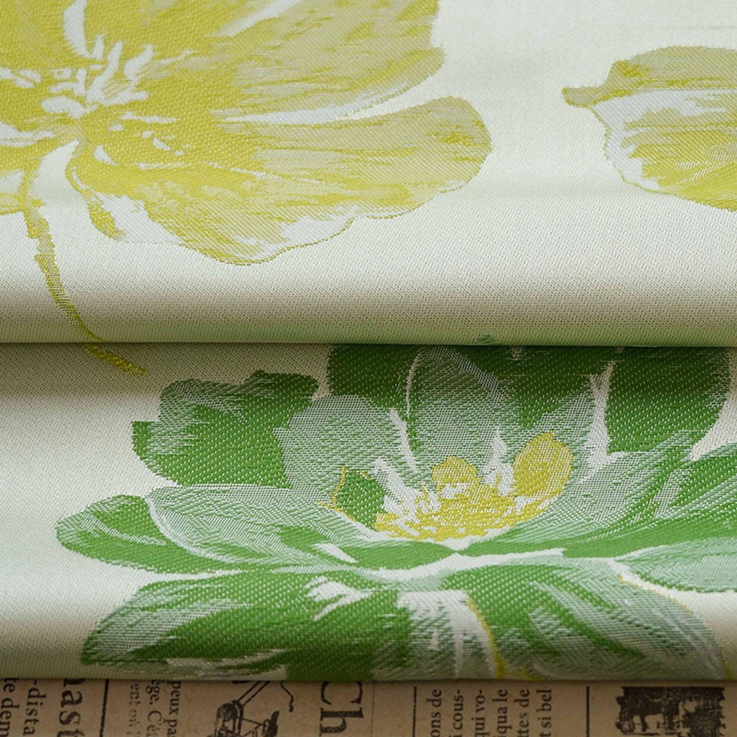 Floral Jacquard Fabric: Retro Palace Damask Deco, 59" Wide