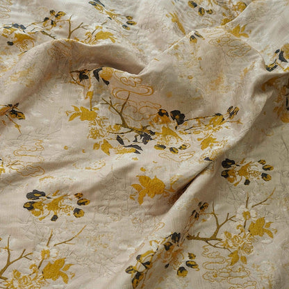 Cloud Jacquard Fabric: 3D Relief Polyester Nylon Blend, 55" Wide