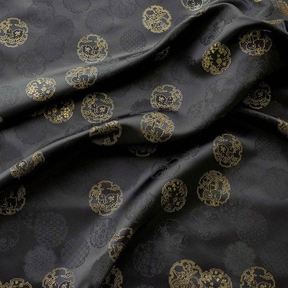 Rabbit Jacquard Brocade Fabric: Japanese Rayon Damask (By The Meter)