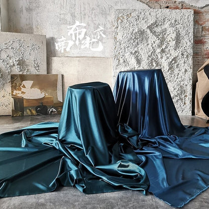 Tissu satin de soie : 53 couleurs, 150 cm de large, tissu de luxe pour robes