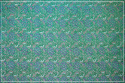 Tissu brocart jacquard à motif floral : motif vase chinois, 150 cm de large