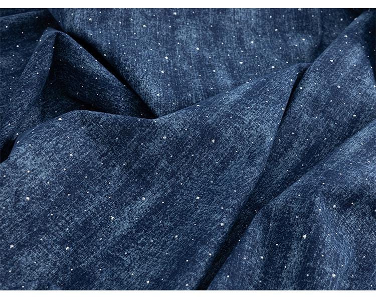Rhinestone Denim Fabric: Jacquard Weave Cotton, Faded Effect (65"W Sewing, Quilting, Upholstery