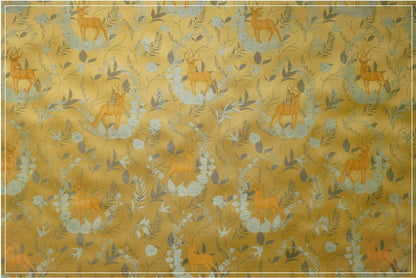 Deer Print Rayon Jacquard Fabric: 59" Wide, Upholstery & Costume