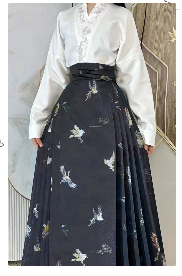 Tissu brocart Oiseau Phénix : tissage japonais Nishijin avec fil d'or (59"L)