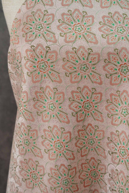 Tissu brocart à motif éventail, jacquard traditionnel chinois pour la confection de cheongsams et de robes, largeur 65 pouces