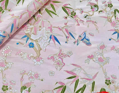 Floral Jacquard Brocade Fabric: 59"W Satin Upholstery