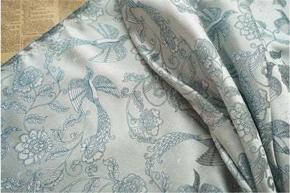 Phoenix Brocade Jacquard Fabric: Retro Palace Style Damask (by the meter)
