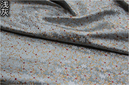 Tissu brocart à marguerites : mélange de soie et de rayonne pour cheongsam et qipao chinois