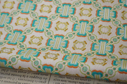 Green Dragon Brocade Fabric: Chinese Cheongsam Dress Material (59"W)