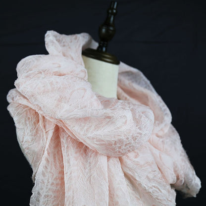 Light Crinkled Chiffon Fabric: 50"W Sheer Wedding & Costume Fabric
