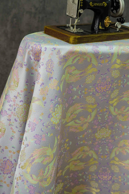 Tissu jacquard : 147 cm (58 pouces) à motif de peinture chinoise ancienne, pour costumes et décorations