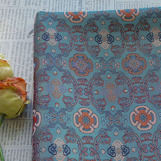 Tissu jacquard floral irisé : style baroque vintage - Couture et décoration à faire soi-même