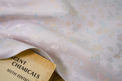 Gold Fish Brocade Jacquard Fabric: Retro Style, 60" Wide - Poppylollipop
