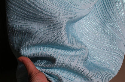 Embossed Jacquard Fabric: 3D Oil Painting Texture, 55'' Wide