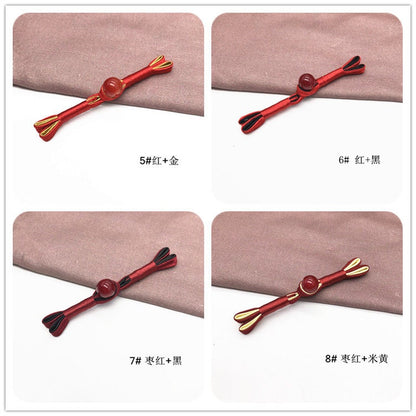 Handmade Satin Cheongsam Buttons: Retro Ethnic Style Frog Closure