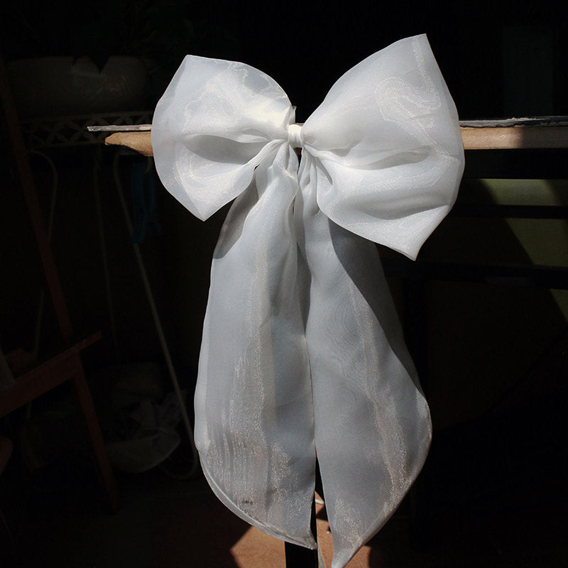 Organza Wedding Dress Sash: Big Bridal Bow