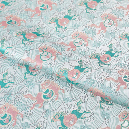 Tissu brocart de soie Song : 55 pouces de large, matériau pour robe tibétaine
