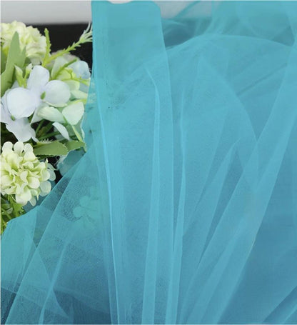 Blue Tone Mesh Fabric ��� Wedding & Party Decorati" Wide (By The Meter)