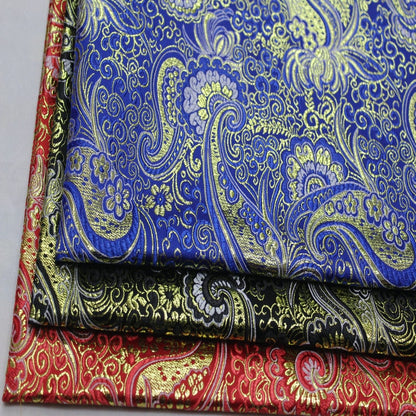 Tissu brocart satiné : revêtement floral, Cheongsam Qipao (largeur 29,5")