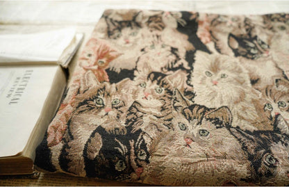 Dog Print Jacquard Fabric: Upholstery Sewing Material, 59" Wide