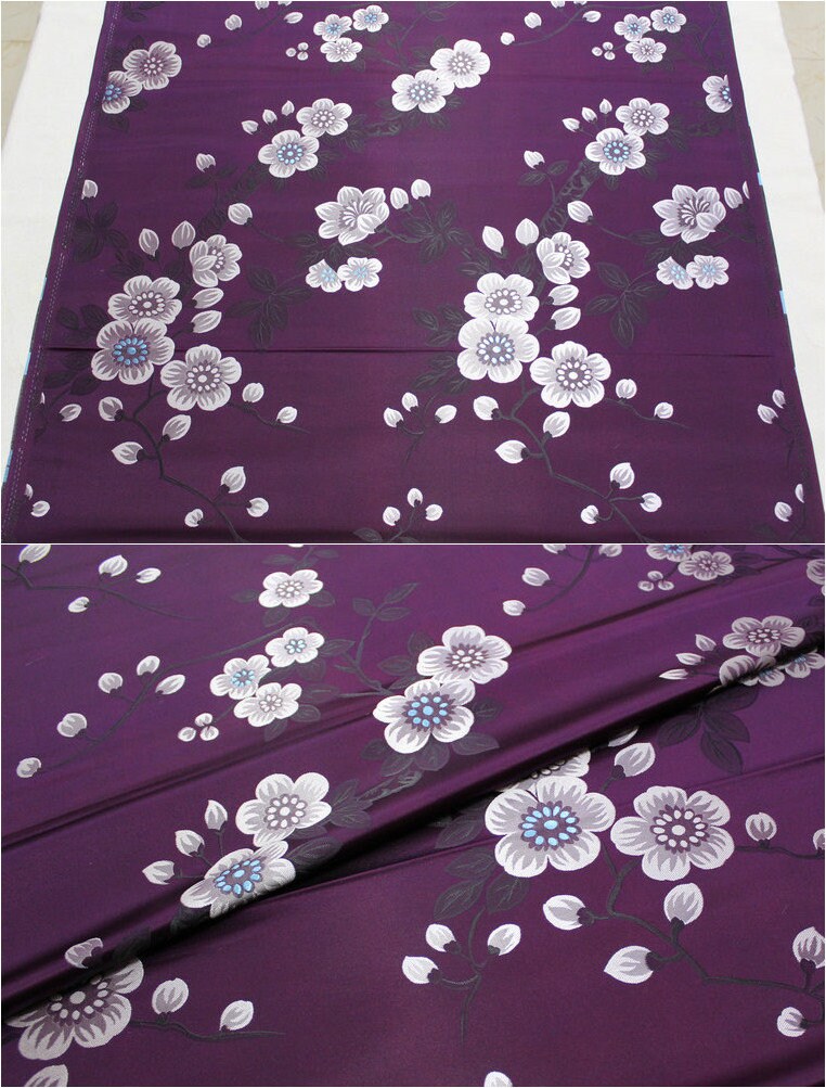 Plum Blossom Brocade Fabric: 29.5" Wide Chinese Jacquard