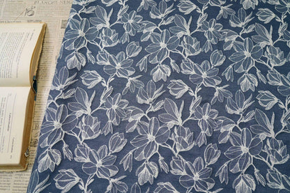 Jacquard Denim Fabric: 3D Jean Cotton, Thick Jacket Material, 53" Wide