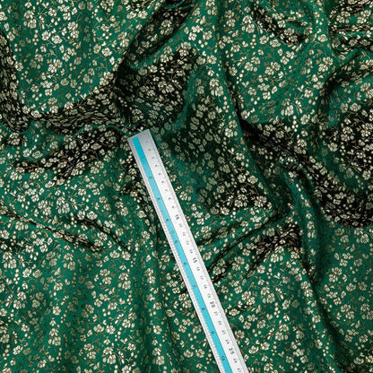 Floral Silk Brocade Fabric: 45" Wide Wedding Costume Sewing Fabric