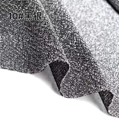 Metallic Starry Sheer Fabric ��� Gold Silver Thre" Wide