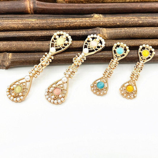 Metal Frog Buttons: Cheongsam Chinese Knot Closures