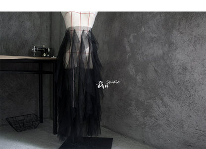 3D Flounced Lace Mesh Fabric, Wedding Gown Design, 60x85cm