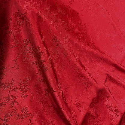 Bamboo Jacquard Fabric: 59"W Rayon Antique Style
